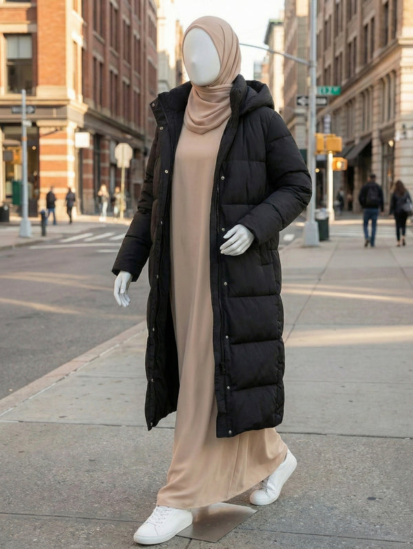 Lange Winterjacke