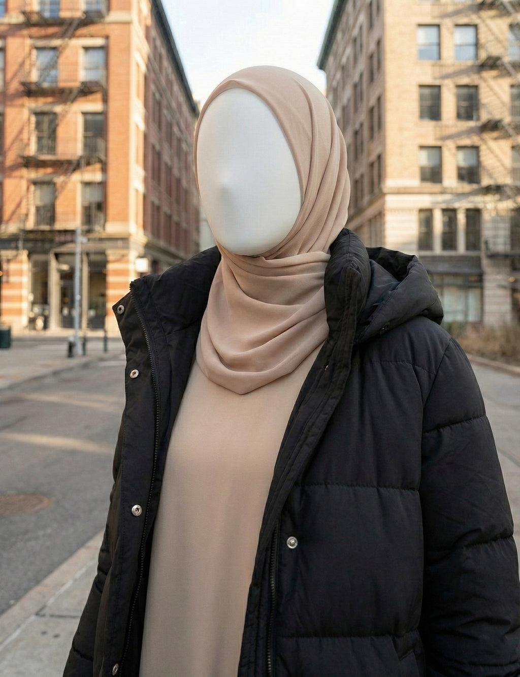Lange Winterjacke