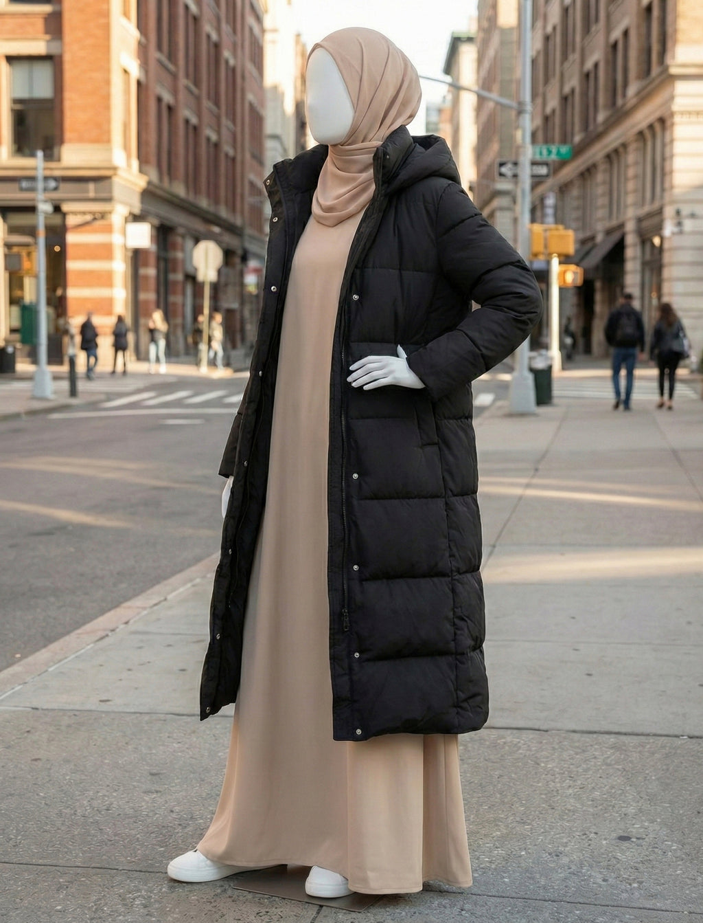 Lange Winterjacke